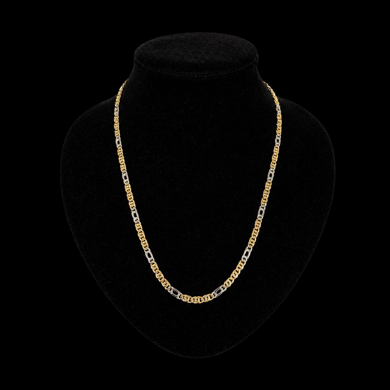 Figaro Ketting Bicolor 50 cm, 11,8 gram