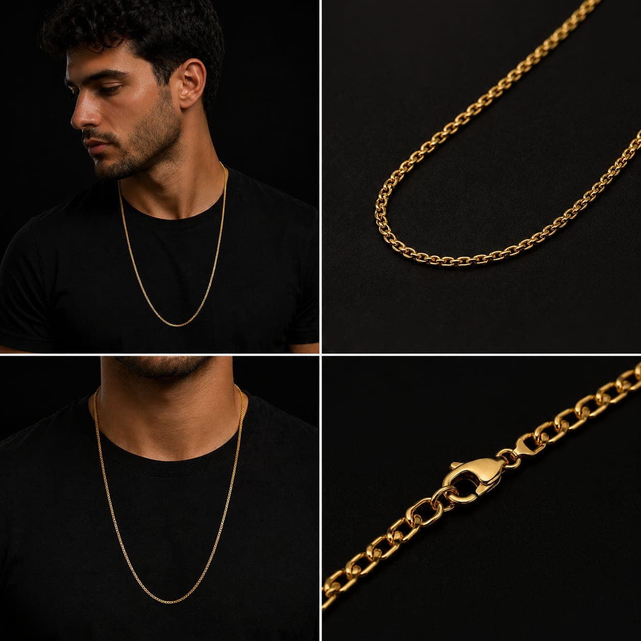 Gouden Anker Ketting Heren